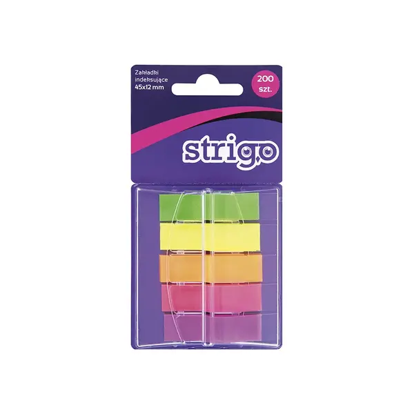 Etichete Indexare Strigo Adezive, 5 Culori, 200 File