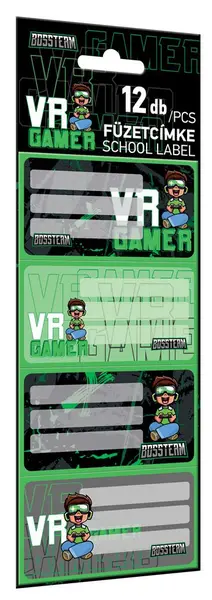 Etichete Lizzy Card Bossteam VR Gamer -12 buc