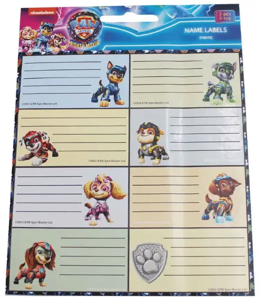 Etichete școlare GIM - Paw Patrol, 16 buc