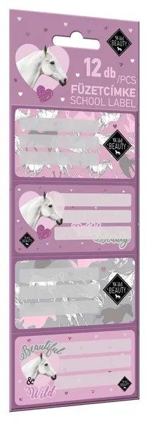 Etichete școlare Lizzy Card Wild Beauty Purple - 12 buc