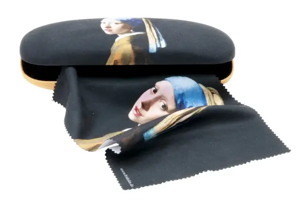 Etui cu textil si protectie ochelari Jan Vermeer - Fata cu cercel de perla, Fridolin