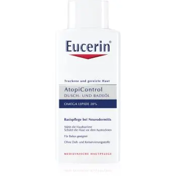 Eucerin AtopiControl ulei pentru baie si dus pentru piele uscata, actionand impotriva senzatiei de mancarime