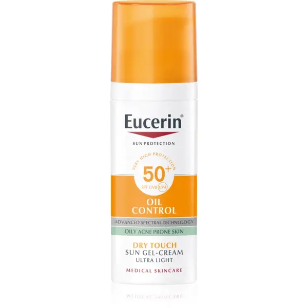 Eucerin Sun Oil Control crema-gel cu efect de protectie a fetei SPF 50+ 50 ml