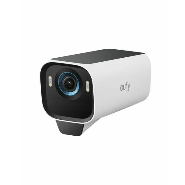 eufy Camera supraveghere video add-on eufyCam S3 Pro, 4K, BionicMind™, MaxColor Vision, Panou Solar integrat, Alb/Gri