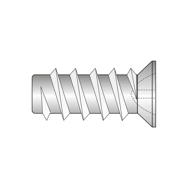 Eurosurub Cap Ingropat O7.7 Mm Locas Z Filet Rar Otel Zincat-L 19