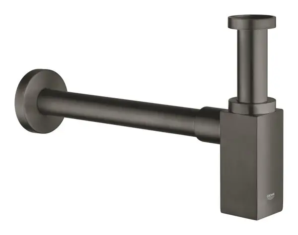Evacuare lavoar Grohe Eurocube 40564AL0, 1/4 inch, metal, slid glisant, surub curatare, mat, Hard Graphite