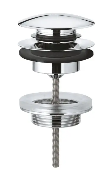 Evacuare push to open Grohe 65807000, G1 1/4 inch, lungime ajustabila, Crom
