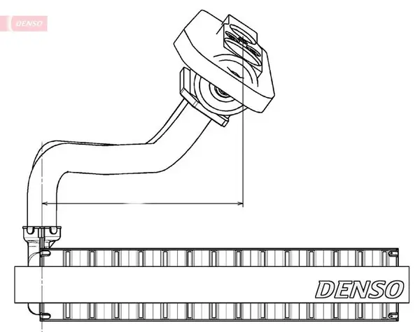 Evaporator, aer conditionat DENSO DEV09020