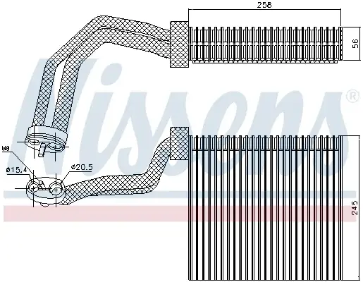 Evaporator aer conditionat potrivit AUDI A4 B6, A4 B7; SEAT EXEO, EXEO ST 1.6-4.2 11.00-05.13