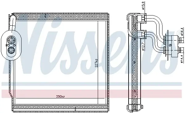 Evaporator aer conditionat potrivit HYUNDAI ELANTRA V, I30; KIA CEE D, CERATO III, PRO CEE D 1.0-1.6D 02.11-