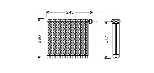 Evaporator aer conditionat potrivit MAZDA 3 1.3-2.3 10.03-12.09