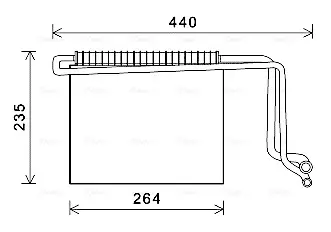 Evaporator aer conditionat potrivit MERCEDES VIANO (W639), VITO MIXTO (W639), VITO (W639) 2.0D-3.7 09.03-