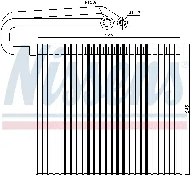 Evaporizator aer conditionat CADILLAC BLS; FIAT CROMA; OPEL SIGNUM, VECTRA C, VECTRA C GTS; SAAB 9-3, 9-3X 1.6-3.2 dupa 2002