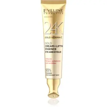 Eveline Cosmetics 24k Gold & Caviar 24K Gold Vitamin C crema pentru conturul ochilor cu efect de lifting