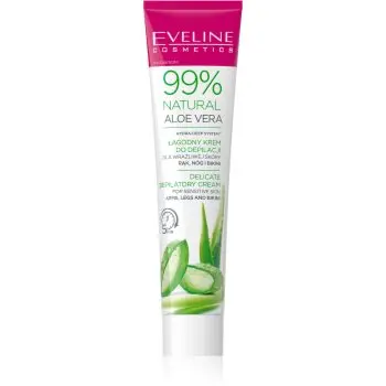 Eveline Cosmetics 99% Natural Aloe Vera crema calmanta pentru indepartarea parului linia inghinala si axile