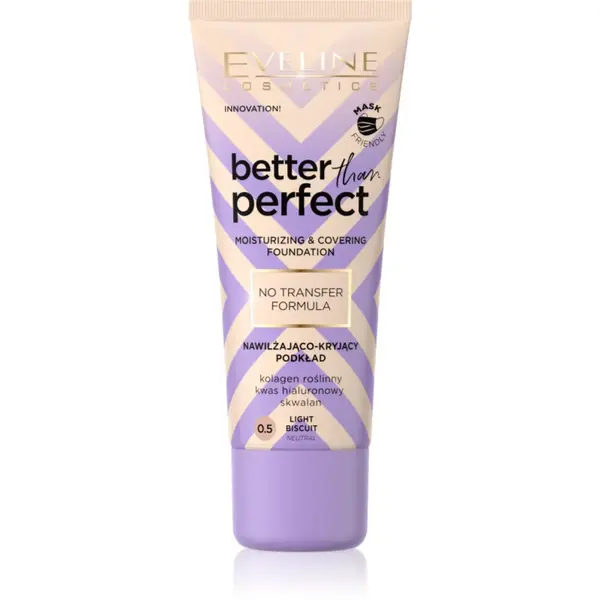 Eveline Cosmetics Better than Perfect acoperire make-up cu efect de hidratare culoare 0.5 Light Biscuit Neutral 30 ml