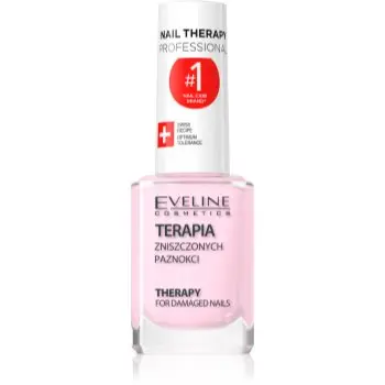 Eveline Cosmetics Nail Therapy Professional fortifiant lac de unghii pentru unghii slabe si deteriorate cu keratina