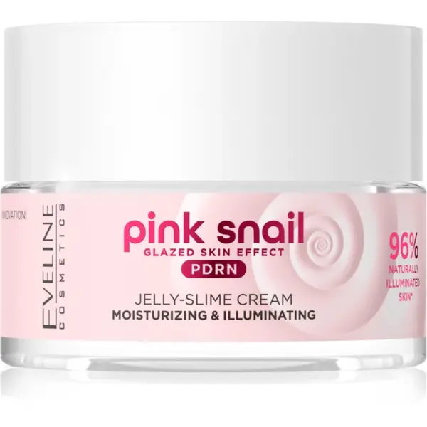 Eveline Cosmetics Pink Snail Glazed Skin Effect crema iluminatoare 50 ml