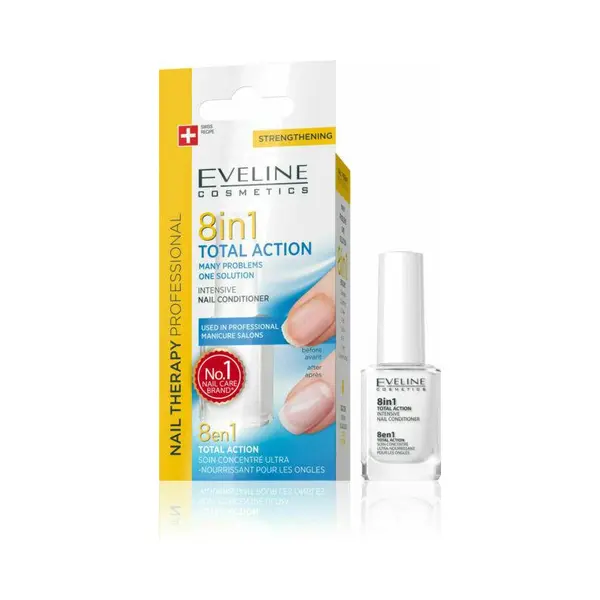 Eveline Cosmetics Tratament regenerator Total Action Nail Therapy 8IN1 Volum 12 ml