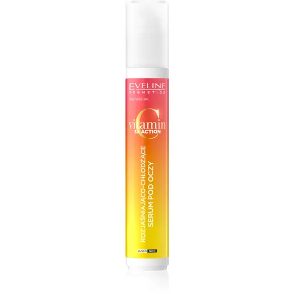 Eveline Cosmetics Vitamin C 3x Action ser pentru ochi, cu efect de iluminare roll-on 15 ml