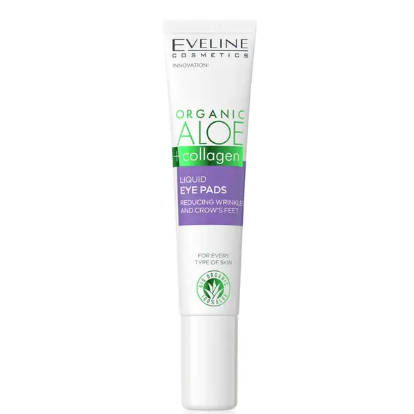 Eveline Organic Aloe + Collagen Liquid Eye Pads 20ml
