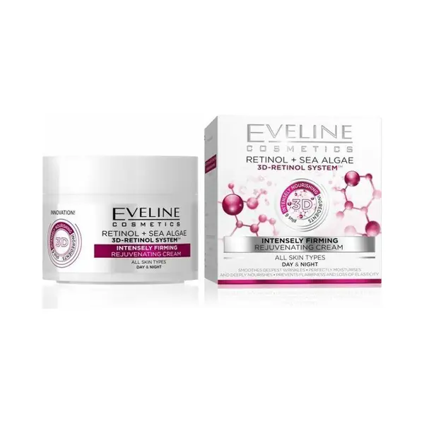 Eveline Retinol + Sea Algae Intensely Ferming Cream intens Volum 50 ml