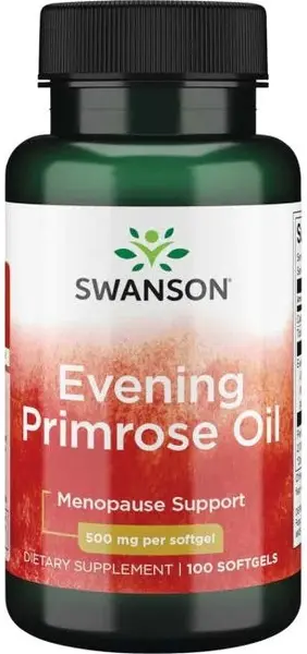 Evening Primrose Oil, 500 mg, 100 capsule, Swanson