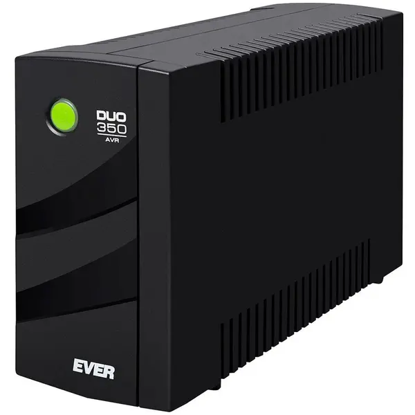 EVER Sursa de alimentare neintreruptibila, EVER DUO 350 AVR, 350VA, 245W, Negru