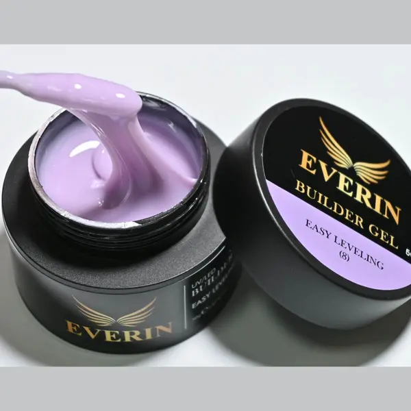 Everin Builder Gel Easy Leveling 08 – Gel Construcție Autonivelant 50g (Lavender Pastel)