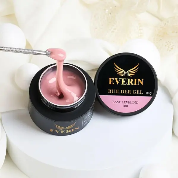 Everin Builder Gel Easy Leveling 10 – Gel Construcție Autonivelant 50g (Cover Nude Rosé