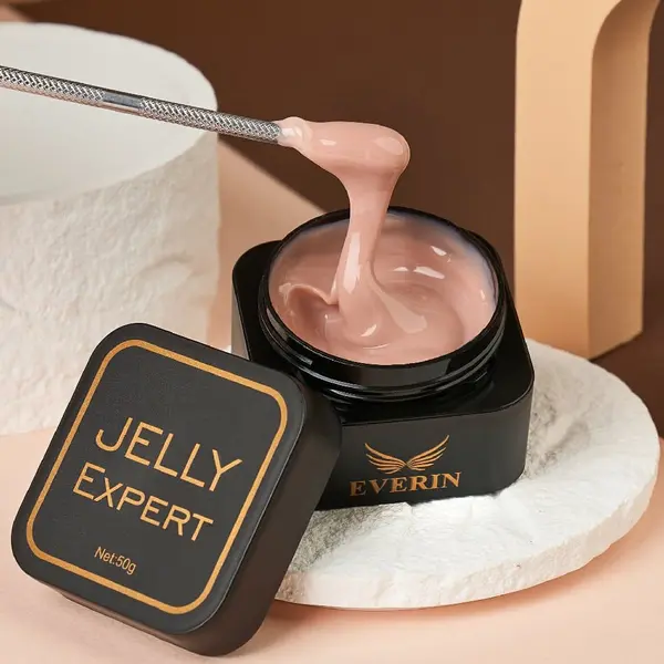 Everin Jelly Expert 50g 08 – Gel Jelly Cover Nude Cald Caramel pentru Unghii Elegante