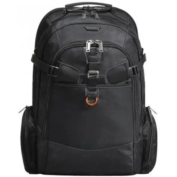 Everki Rucsac laptop Everki Titan Checkpoint GLEKP120, compatibil 18.4 inch, 3 compartimente, 1 buzunar frontal, buzunare laterale, Negru