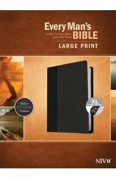 Every Man's Bible NIV, Large Print, Tutone - Tyndale