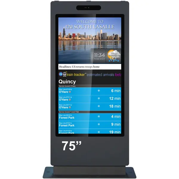 EVOBOARD Monitor LED EVOBOARD ACCTOT-EVOB-OUTSIGN750ODLAZ, 75 inch, Ultra High Bright, Exterior, Android, Touchscreen