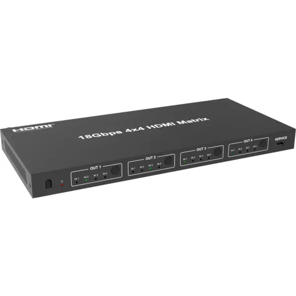 EVOCONNECT Matrix HDMI 2.0 4x4 Switch EVOCONNECT MXB44C cu Audio Extractor