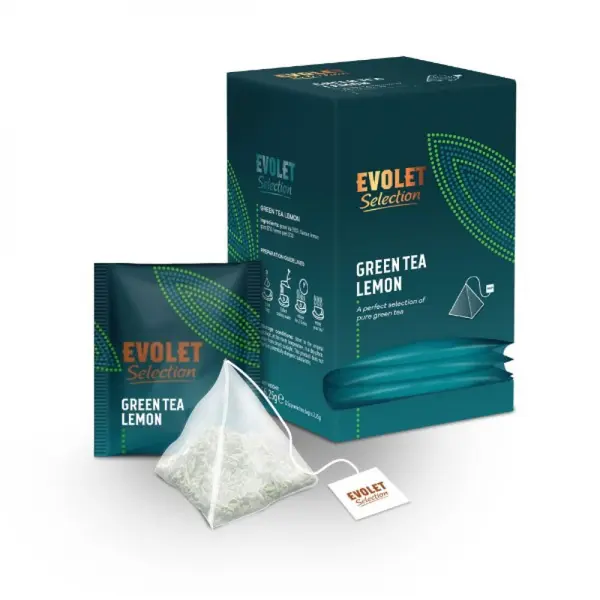 Evolet Selection Green Tea Lemon ceai piramida 25 buc