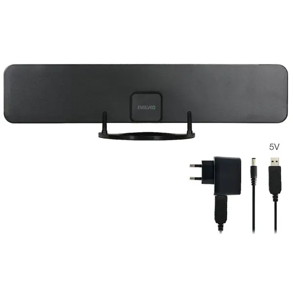 Evolveo Antena activa pentru interior EVOLVEO Xany 2B, 230/5V, pentru receptie FM/DAB+/DVB-T2, filtru LTE, 4G, 5G