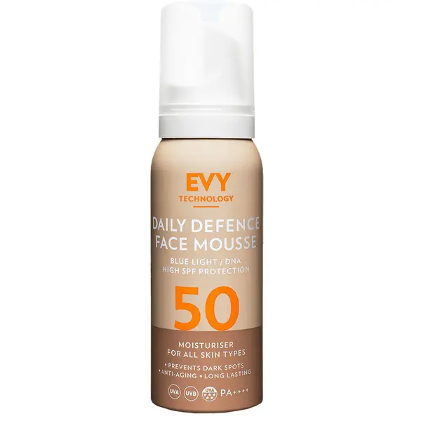 EVY TECHNOLOGY Daily defence face mousse SPF50+ X 75ml