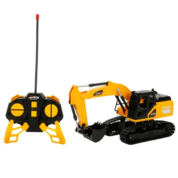 Excavator cu telecomanda si lumini, Suncon, 5 CH, 1:18