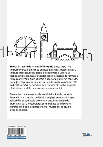 Exercitii si teste de gramatica engleza | Georgiana Galateanu-Farnoaga, Debora Parks