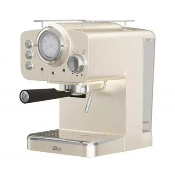 Expressor Manual Retro, Capacitate 1.25 l, Putere 1100W, 15Bar, Crem
