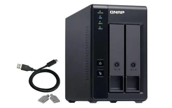 EXT USB QNAP TR-002 2BAY SATA TWR EXT USB QNAP TR-002 2BAY SATA TWR