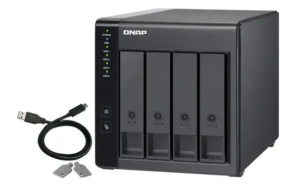 EXT USB QNAP TR-004 4BAY SATA TWR EXT USB QNAP TR-004 4BAY SATA TWR