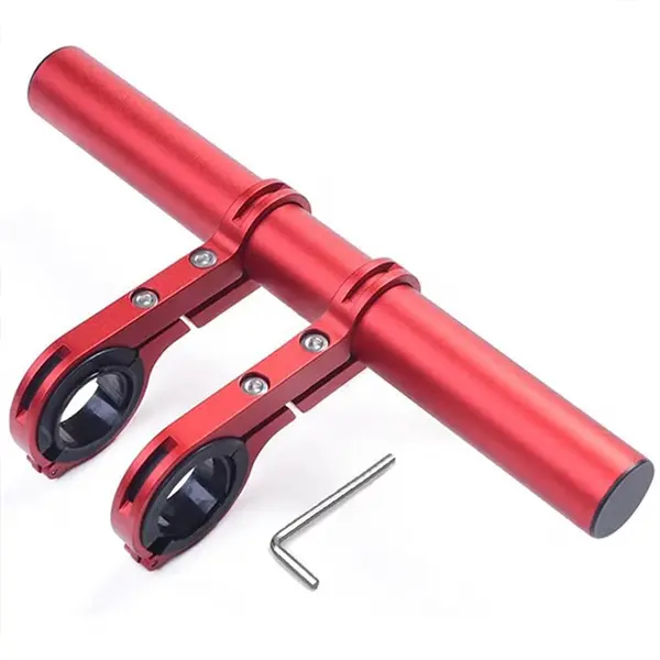 Extensie Ghidon Bicicleta, Trotineta Electrica, Scuter, Suport telefon, Pedometru, Claxon, 20 cm, include Banda Cauciuc anti-zgariere ghidon, FIXATO,