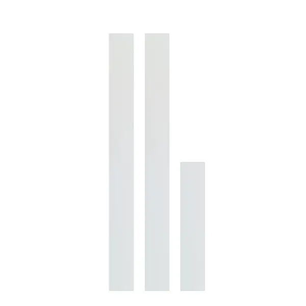 Extensie toc pentru usa de interior Premia 1036 20 cm alb 3 buc/set