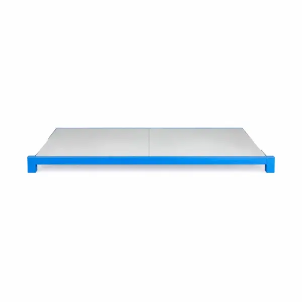 Extra-poliță pentru raft profesional 200KG,1000 mm&ndash; traversă BLUE, poliță alba WHITE