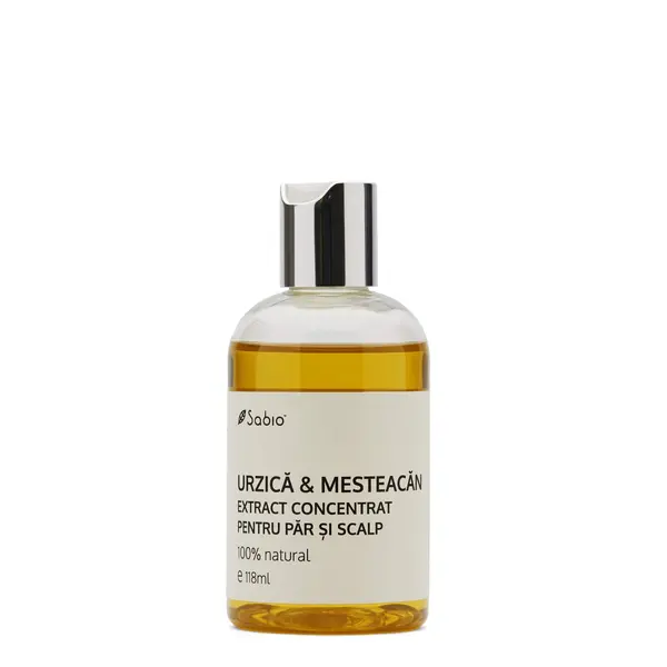 Extract concentrat pentru par si scalp cu Urzica si Mesteacan, 118ml, Sabio