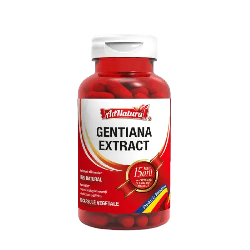 Extract de gentiana, 30 capsule, AdNatura