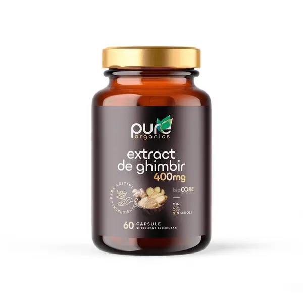 Extract de ghimbir – Digestie activa - 60cps PureOrganics