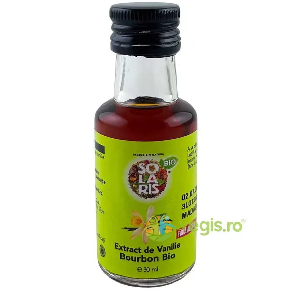 Extract de Vanilie Bourbon fara Alcool Ecologic/Bio 30ml